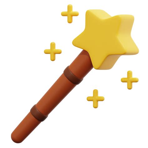 Free Magic Wand 3d Render Icon Illustration 11651900 Png With