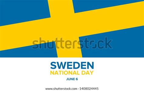 National Day Sweden Celebrated Annually On Stock Vector Royalty Free
