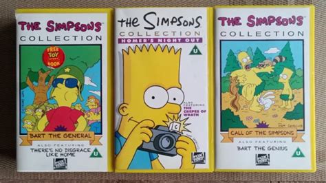 The Simpsons Collection Vhs 1991 Call Of The Simpsons Bart The General Homer £850 Picclick Uk