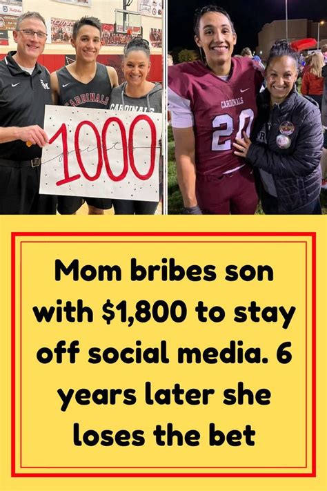 mom bribes son with 1 800 to stay off social media 6 years later she loses the bet in 2022