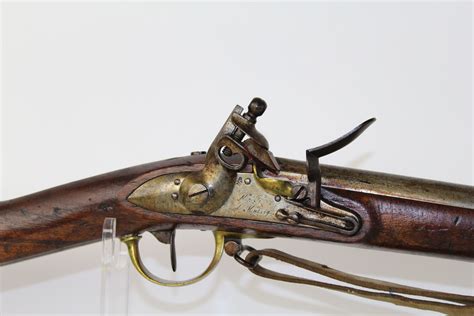 French Mutzig Arsenal Model 1822 Flintlock Musket Candr Antique 001