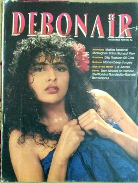 Debonair November 1990 Interview Mallika Sarabhal Shatrughan