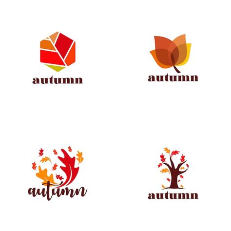 Autumn Logo Collection Vector Premium Download