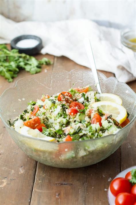Tabbouleh Recipe With Quinoa Vegan Tabouli Salad Ginger With Spice