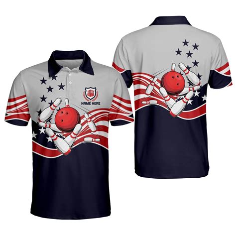 Custom Bowling Shirts For Men Crazy Cool Bowling Shirts Team Usa
