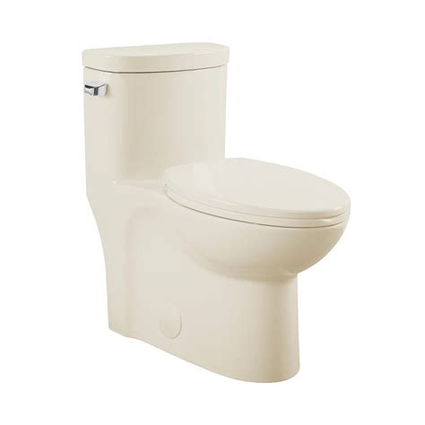 Sublime One Piece Elongated Left Side Flush Handle Toilet In Bisque 1