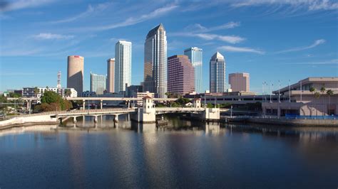 Tampa bay arena, lp on vastuussa tästä sivusta. Tampa Bay & Skyline Over the Water, Aerial Drone Stock ...