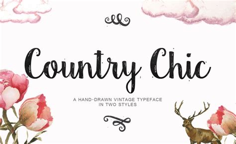 100 Beautiful Script Brush And Calligraphy Fonts Country Chic Hand