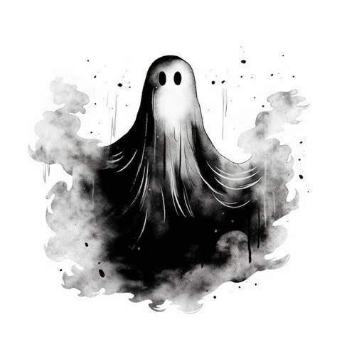 Premium Ai Image Horror Ghosts Illustration Eerie Classic Charm