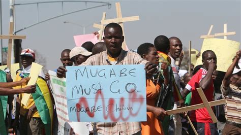 Mugabe Must Go Demonstrators And Police Clash In Zimbabwe Bbc News