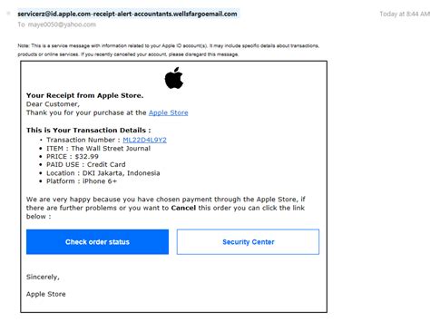 Is This A Scam Email Apple Community