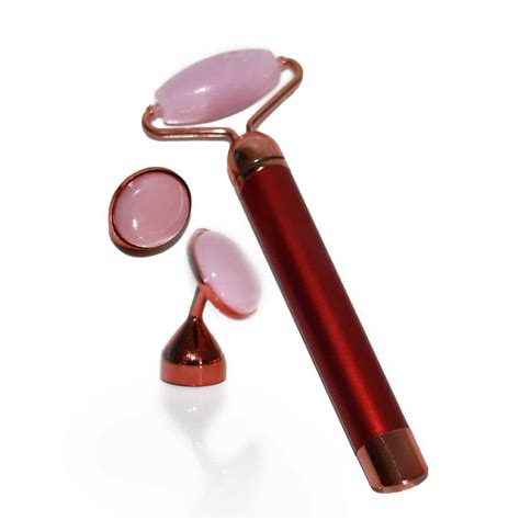 Facial Roller And Under Eye Stone Massager Micro Vibrating Battery Operated Lyf Ts