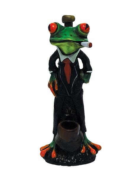 Tuxedo Frog Smoking Hand Pipe Gypsy Daze Smokes Shop