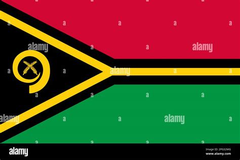 Flag Of Vanuatu Illustration Over White Background Stock Vector Image And Art Alamy