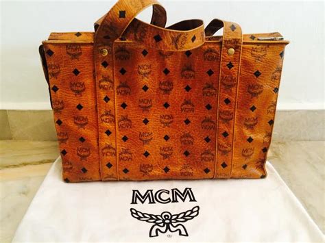 Truly Vintage Authentic Mcm Munchen Shoulder Tote Bag