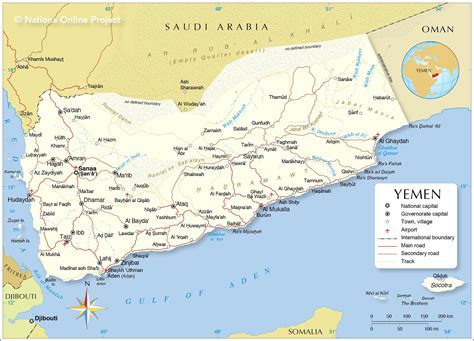 Yemen Map Map Of Africa