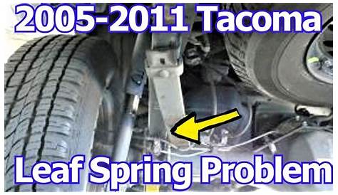 toyota tacoma rear leaf spring replacement