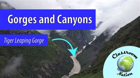 Formation Of Gorges And Canyons Youtube