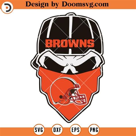 Cleveland Browns Skull SVG Cleveland Browns SVG NFL Football Logo