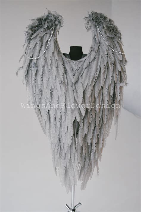 Gray Angel Wings Angel Wings Victoria Secret Angel Wings Etsy