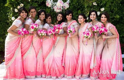 Indian Bridesmaid Saree And Dress For Bridesmaid Wedding Bridesmaid Sari