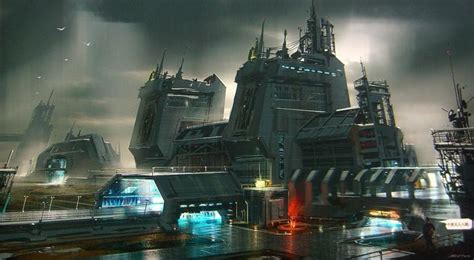 Command Post Sci Fi City Sci Fi Concept Art Sci Fi Environment