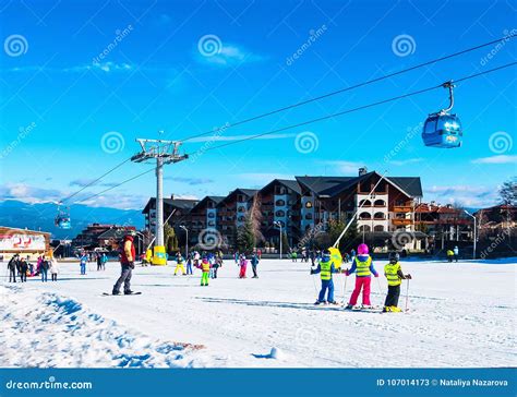 Ski Resort Bansko Bulgaria People Ski Lift Editorial Stock Photo Image Of Landscape