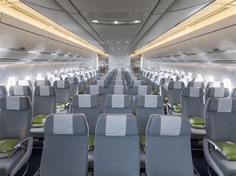 Finnair A350 Economy Class Cabin General View Warm114 Airlinereporter