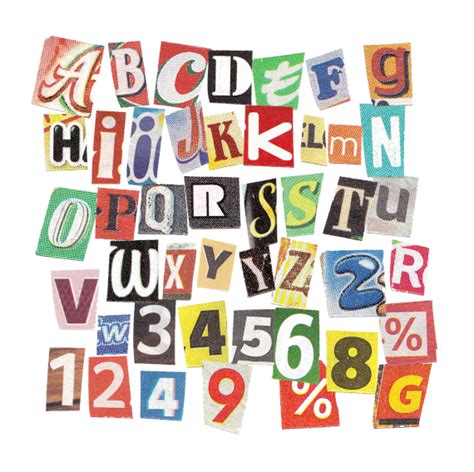 Magazine Letter Cutouts Ransom Note Png Transparent