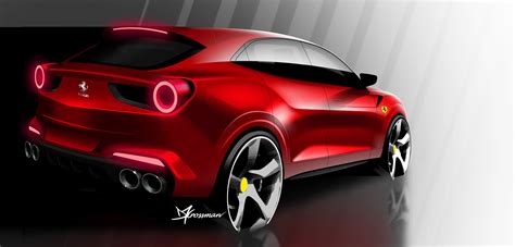 Ferrari Purosangue Concept Sketch On Behance