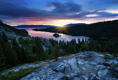 Sunrise Over Emerald Bay In Lake Tahoe Photograph By Alexander Davidovich