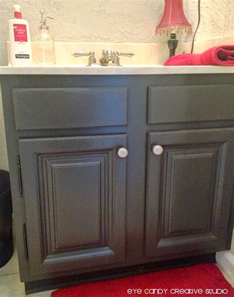 The most popular options for bathroom cabinets are acrylic enamel paint and alkyd paint. HOME :: HOW-TO Repaint a Bathroom Cabinet | Bathroom ...