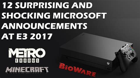 Top 12 Biggest And Shocking Surprises From Microsofts E3 2017 Press