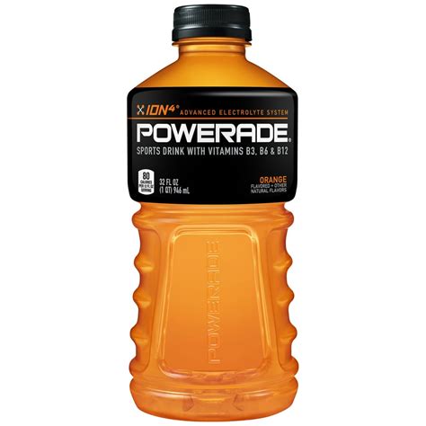 Powerade Orange Ion4 Electrolyte Enhanced Fruit Flavored Sports Drink