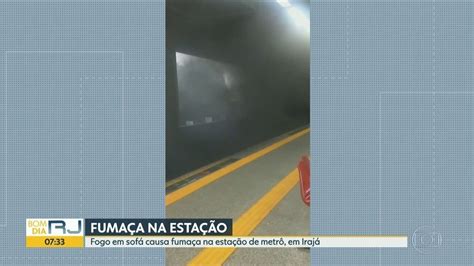 Fumaça invade estação do metrô em Irajá Bom Dia Rio G1