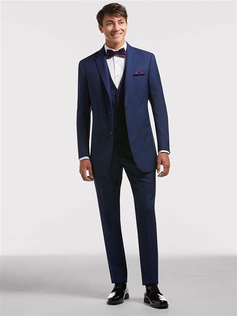 Blue Prom Suit By Calvin Klein Suit Rental