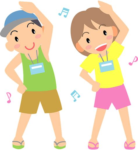 Couple Is Exercising To Music Clipart Free Download Transparent Png