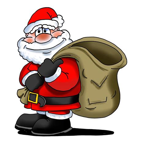 Father Christmas Cartoon Pics Free Christmas Picture Retro Santa