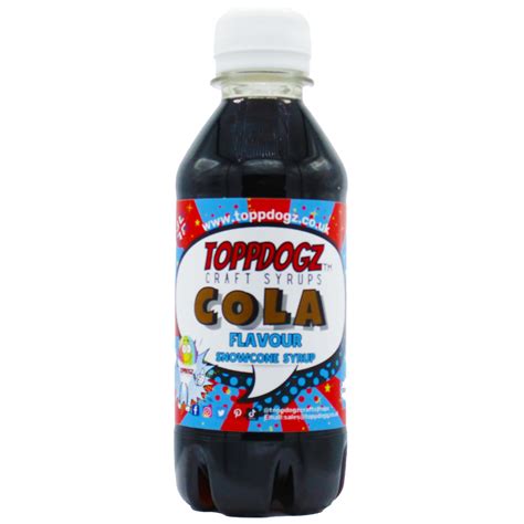 Cola Snow Cone Syrup 250ml Toppdogz Craft Syrups