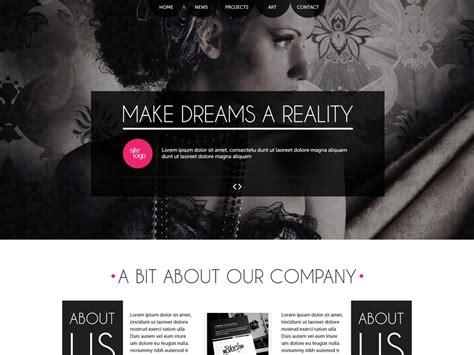 gothica a one page wordpress theme in goth style by ales krivec on dribbble