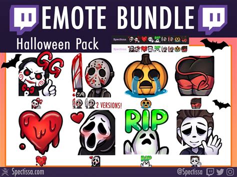 8 Scary Halloween Twitch Emotes Etsy