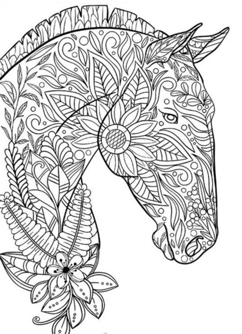 Coloring Mandalas Horse Coloring Pages Mandala Coloring Pages Horse