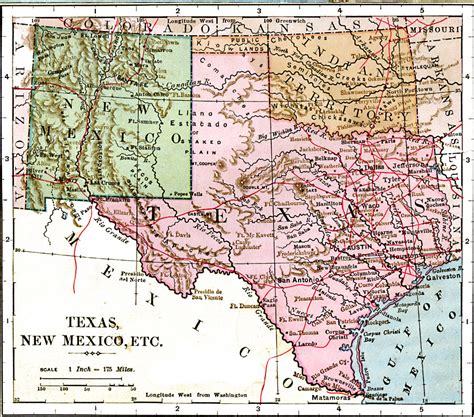 New Mexico Texas Map