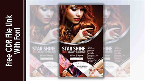 How To Create A Beauty Salon Flyer Design In Coreldraw Beauty Parlour