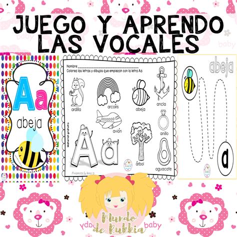 Actividades Para Aprender Las Vocales En Preescolar Y Primer Ciclo De