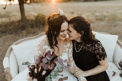 Elm Creek Ranch Gothic Lesbian Wedding Leah Thomason Photography