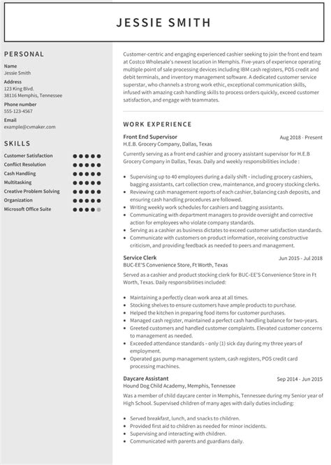Cashier Resume Sample Template And How To Write Guide 2024