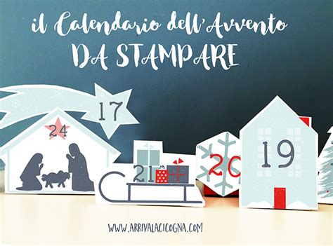 Calendario Dellavvento Da Stampare Il Villaggio Di Natale