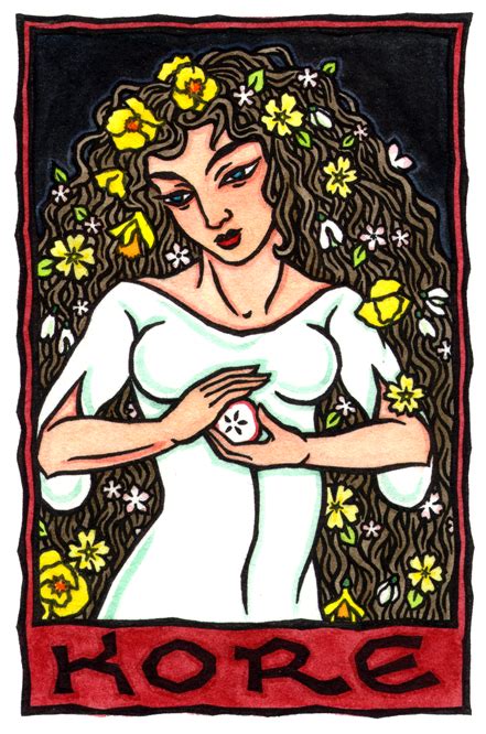Kore Greek Maiden Of Spring And Queen Of The Underworld Persephone