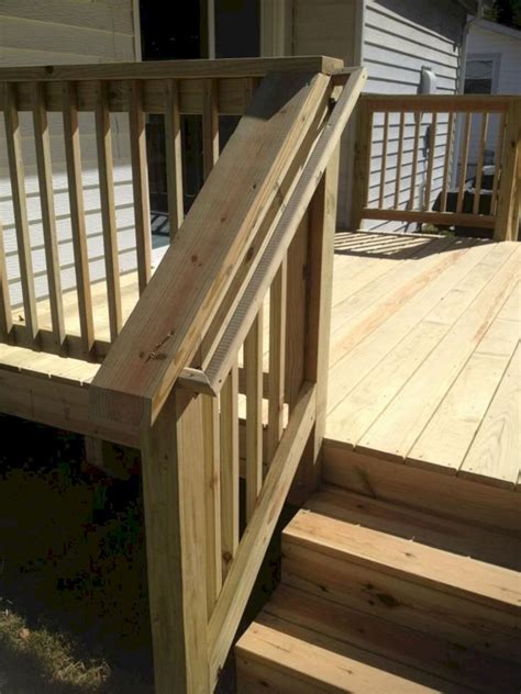 Best And Awesome Outdoor Deck Ideas To Increase Your Garden Deck Stair Railing Railings